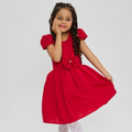 Vestido Infantil Casual com Laço