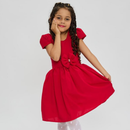 Vestido Infantil Casual com Laço