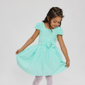 Vestido Infantil Casual com Laço