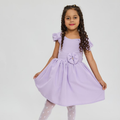 Vestido Infantil Casual com Laço
